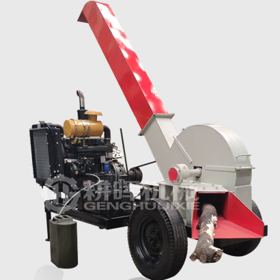 水平進料移動柴油樹枝切片機下進口移動柴油樹