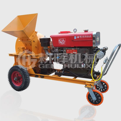 GH500移動柴油木削機500型移動柴油菇木粉碎機