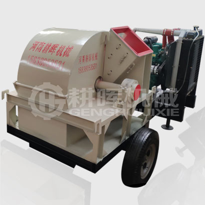 大型移動柴油木削粉碎機1米2菇木粉碎機移動柴油